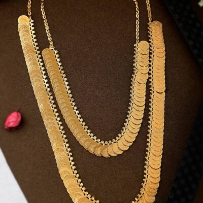 Gold-Plated Handcrafted Coin Necklaces (Pack of 2)