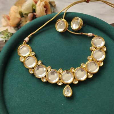 Kundan Choker Necklace Set