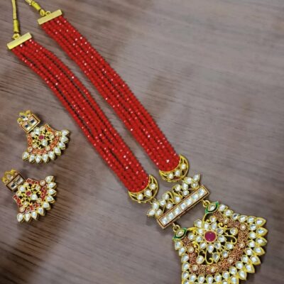Stunning Kundan Necklace Set Earrings