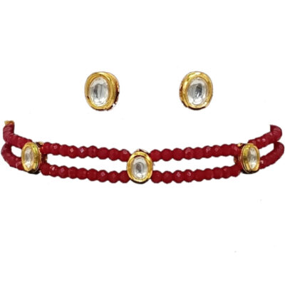 Stunning Kundan Choker Necklace Set