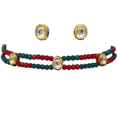 Stunning Kundan Choker Necklace Set