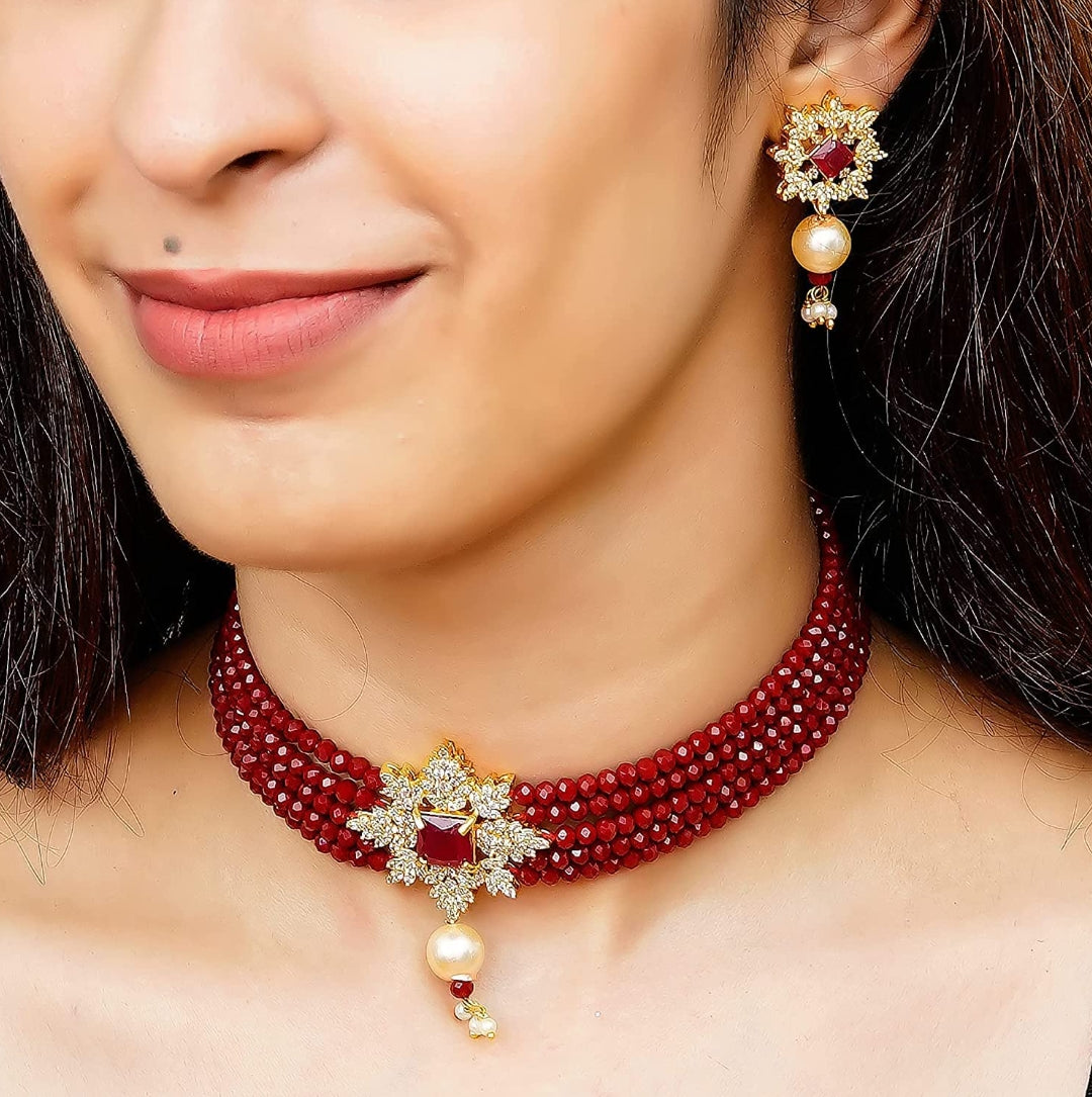 Maroon Ad Neckpiece - Image 2
