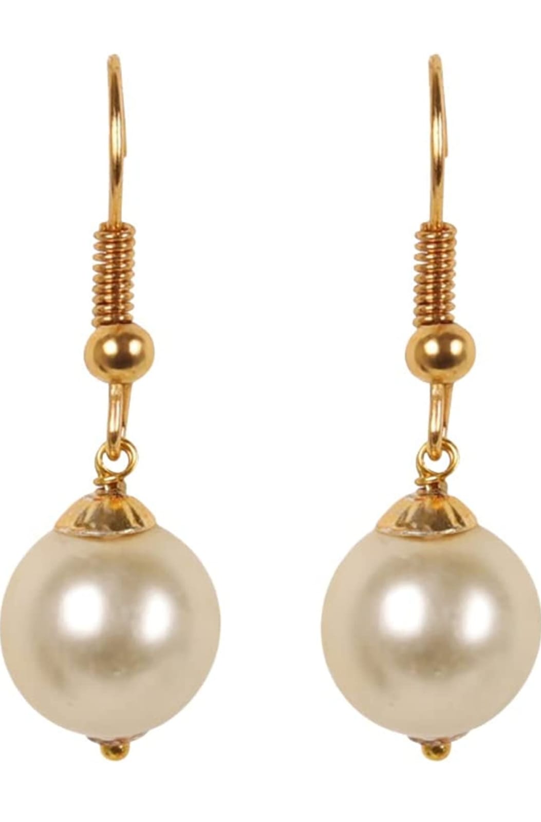 Gold Tone Multistrand Cluster Pearls Choker Necklace & Earring Set - Image 7