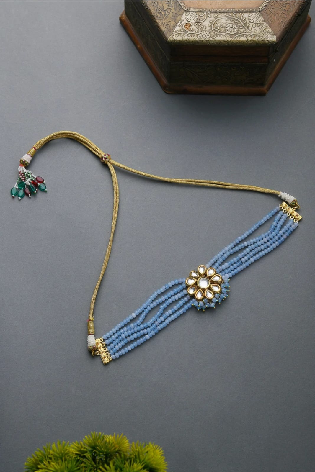 Gold Plated Kundan Choker Necklace