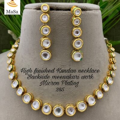 Gold Plated Kundan Studded Jewellery Set