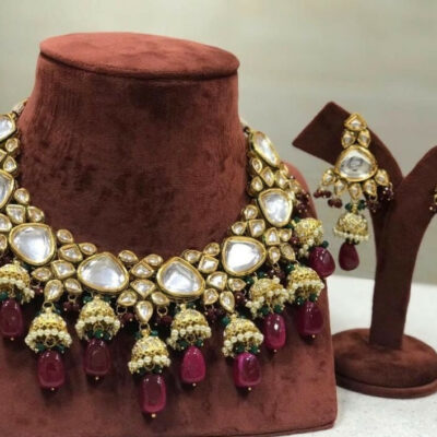 Meenakari Jadau Kundan Kundan Bridal Choker set