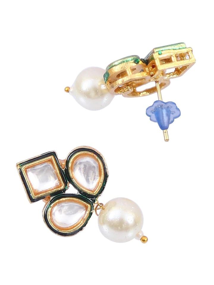 Gold Plated Elegant kundan Necklace set - Image 5