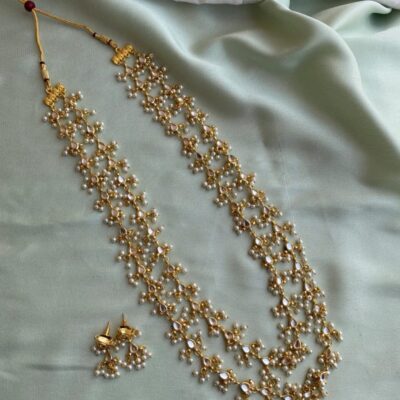 Beautiful Long Kundan Necklace