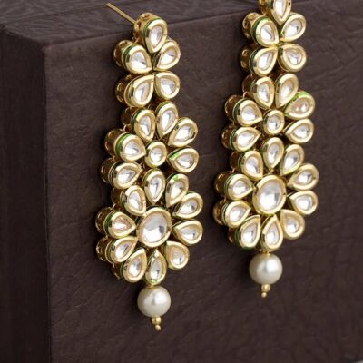 Gold Plated Handcrafted Kundan Earring