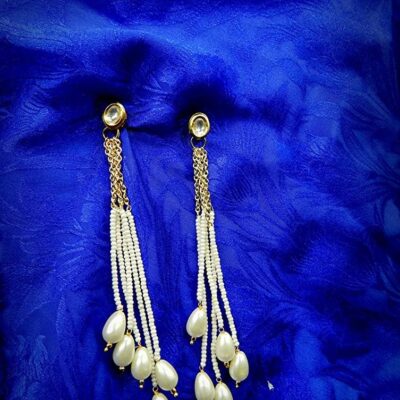 Gold Plated Handcrafted Kundan Earring