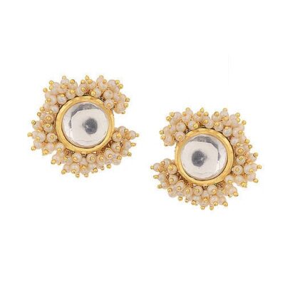 Gold Plated Kundan Earrings