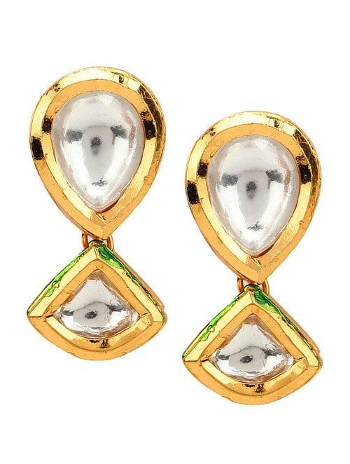 Traditional Kundan Earrings - Image 3