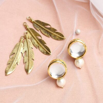 Gold Plated Kundan Earring