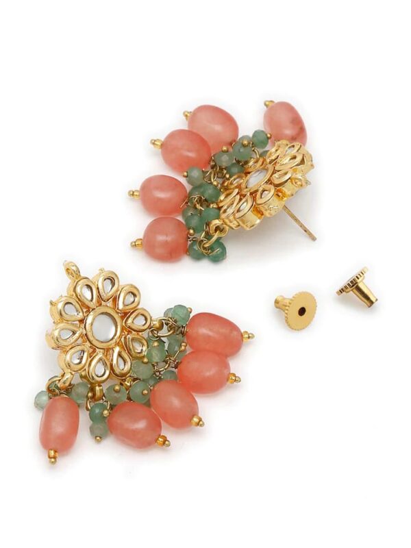 Gold Plated Kundan Earring - Image 3