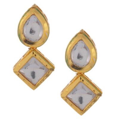 Beautiful Gold Plated Kundan Earrings