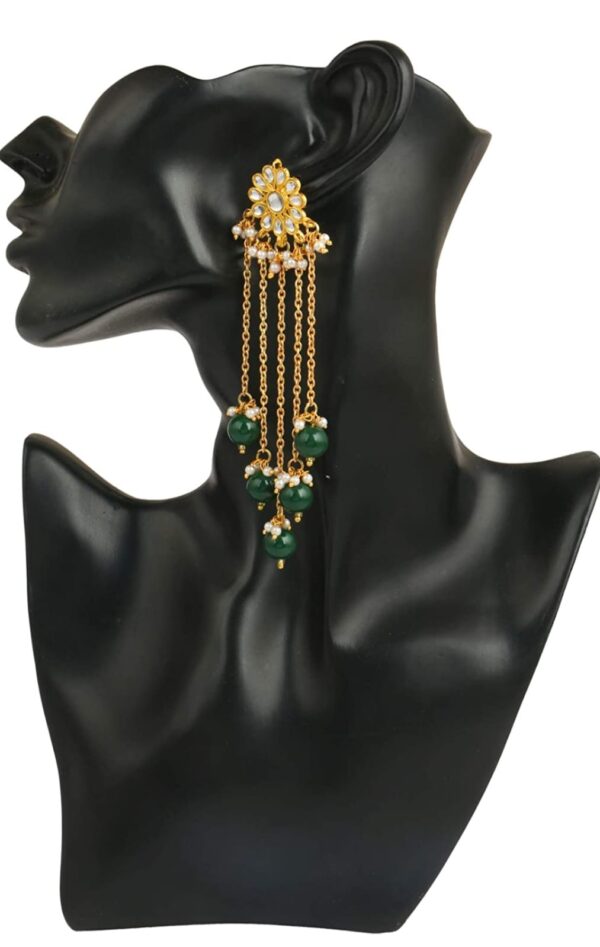 Gold Plated Statement Earrings - Image 3