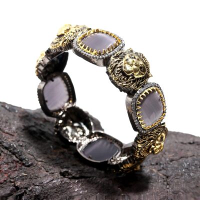 Sabyasachi Inspired Two Tone Polki Bangles