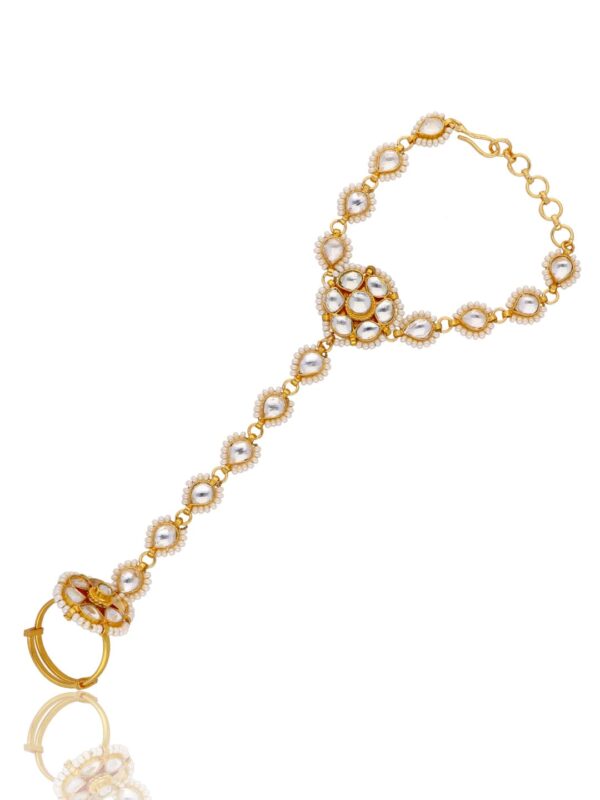 Beaded Kundan Hathphool (Pack Of 2) - Image 3