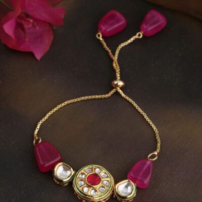 Beaded Kundan Bracelet
