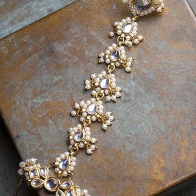 Kundan Hathphool Bracelet (Pack Of 2)