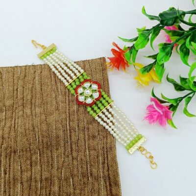 Beaded Kundan Bracelet