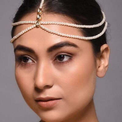 Gold Tone Kundan Mathapatti