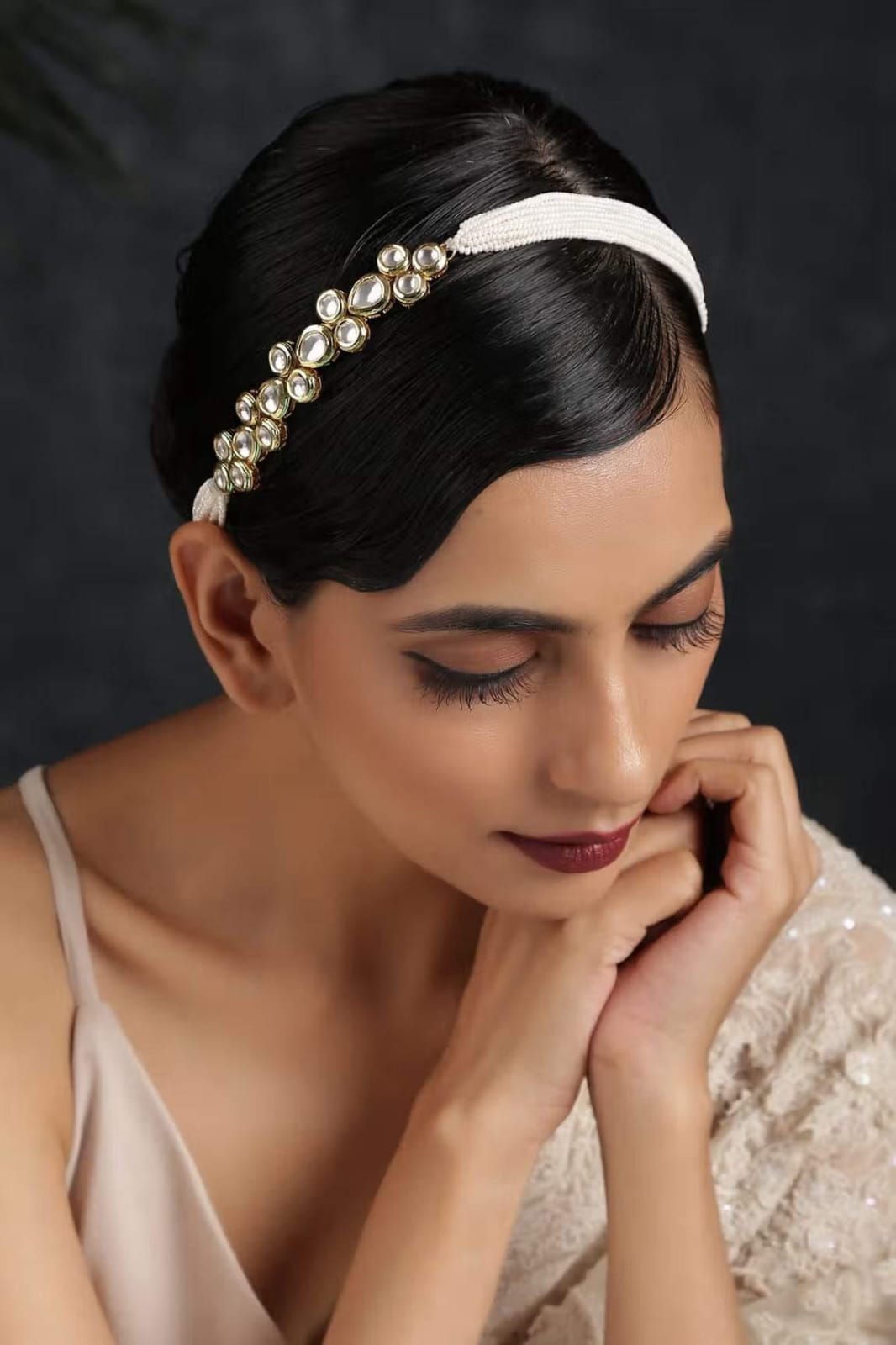 Gold-Plated Kundan-Studded Mathapatti