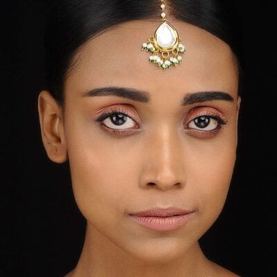 Gold Plated Jadau Maangtikka