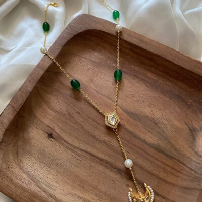 Kundan Polki Chain Necklace