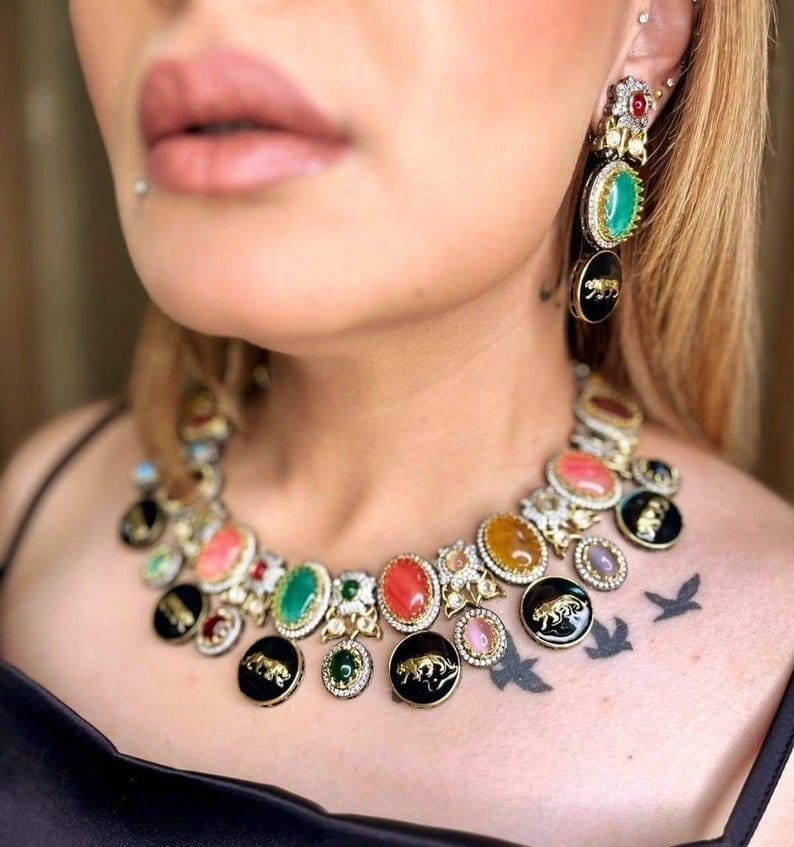 Sabyasachi Panther Necklace - Image 2