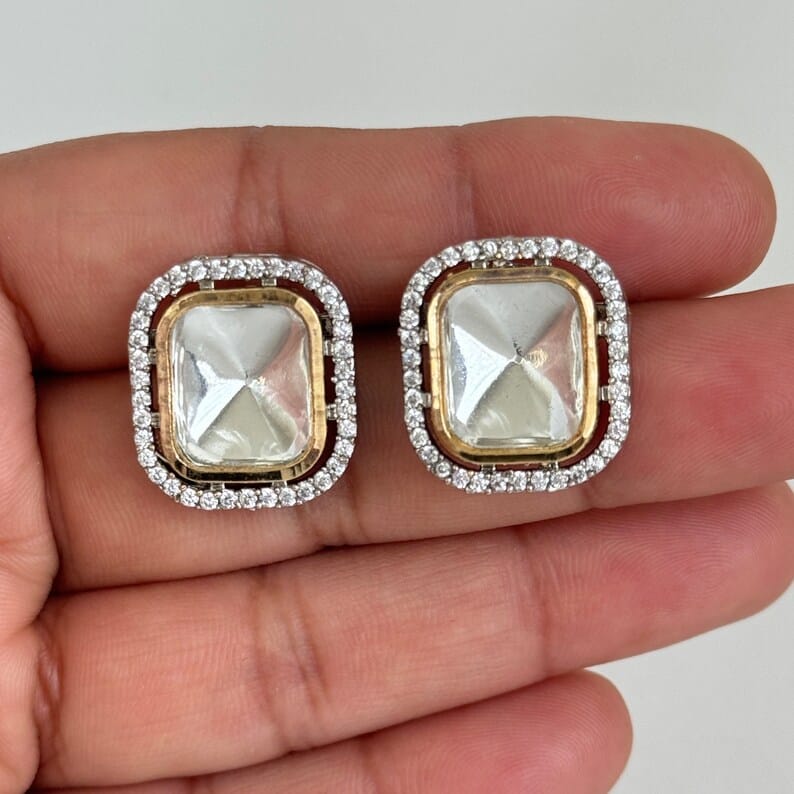 Kiara Advani Inspired Polki Stud - Image 3