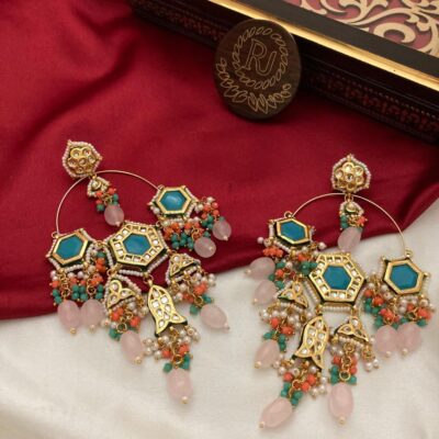 Kundan And Pearl Earrings