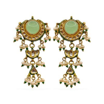 Uncut Kundan Polki Earrings