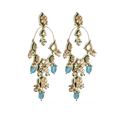 Polki Long Earrings