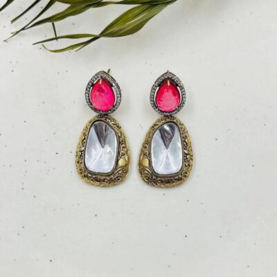 Polki Long Earrings