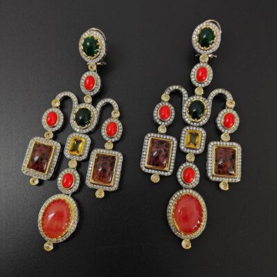 Uncut Kundan Polki Earrings