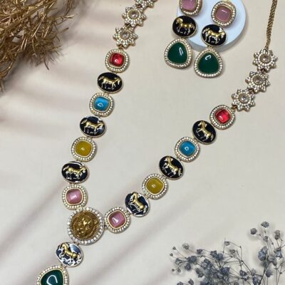 Sabyasachi Inspired Polki Jewelry Set