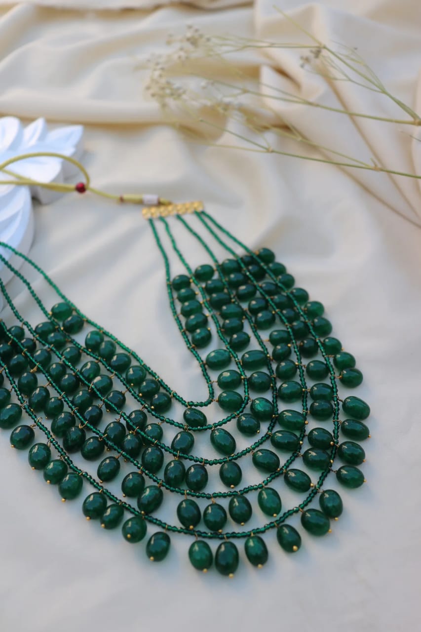 Emarald Green Stone Necklace