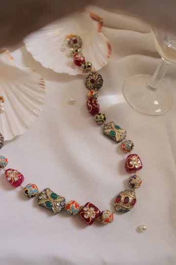 Multi Beads Long Necklace - Image 4