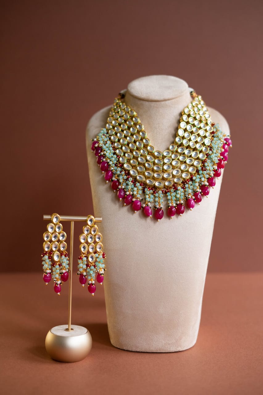 The latest Kundan jewellery Set