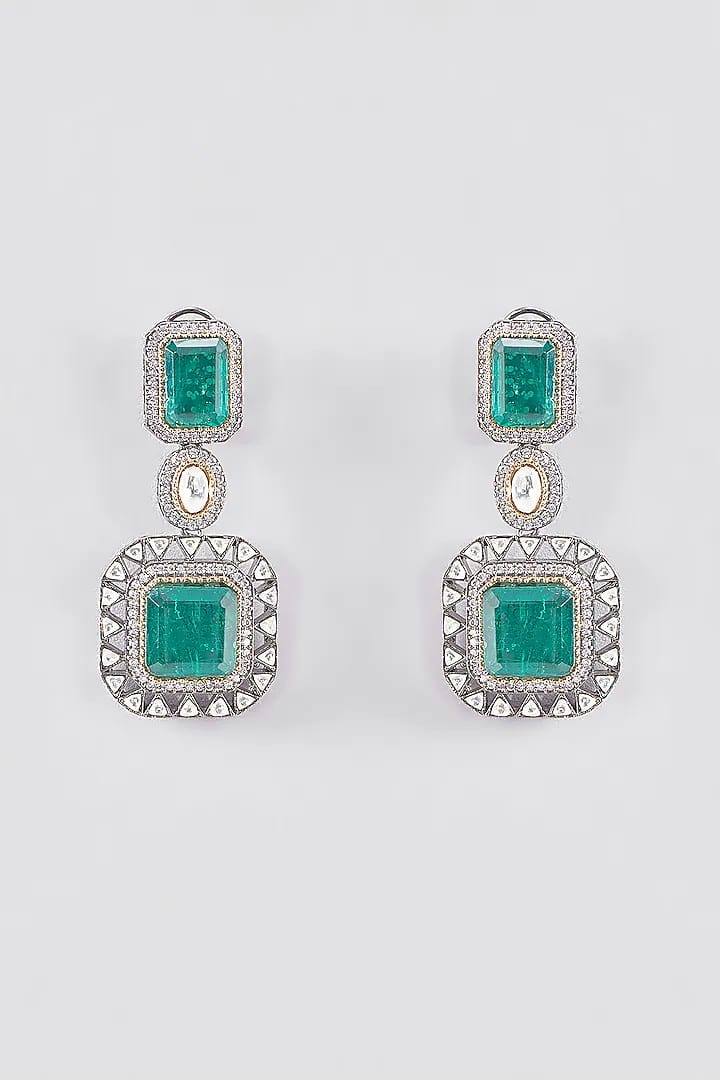 Highly Finished Uncut Polki Victorian Necklace, Victorian CZ Choker Necklace - Image 3