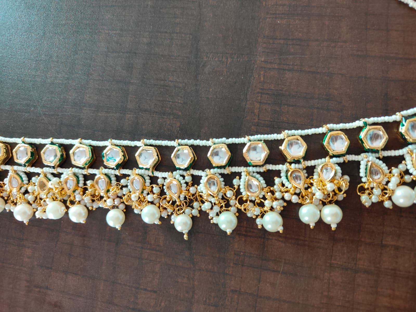 Kundan Long Necklace - Image 4