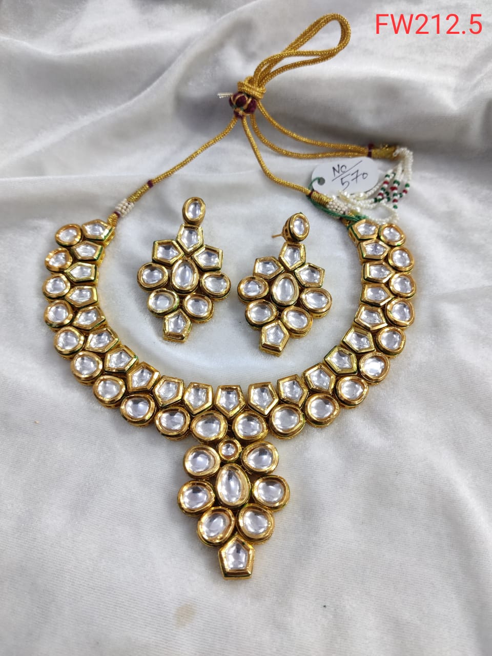 Kundan Necklace With Earrings