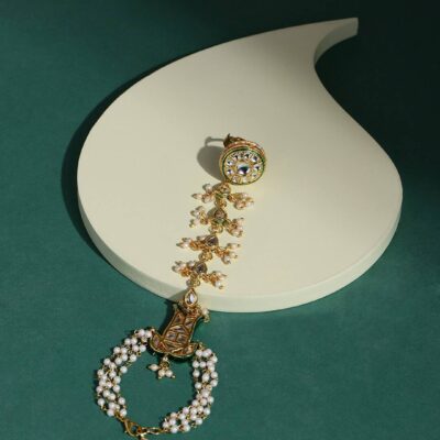 Kundan Hathphool (Set Of 2)