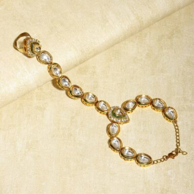 Kundan Hathphool (Set Of 2)