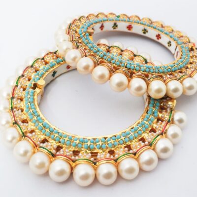 Brass Kundan Designer Meenakari Bangles