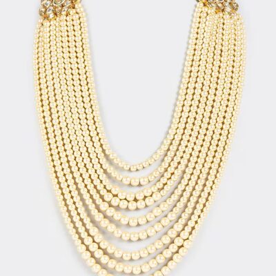 Cream Floral Mala