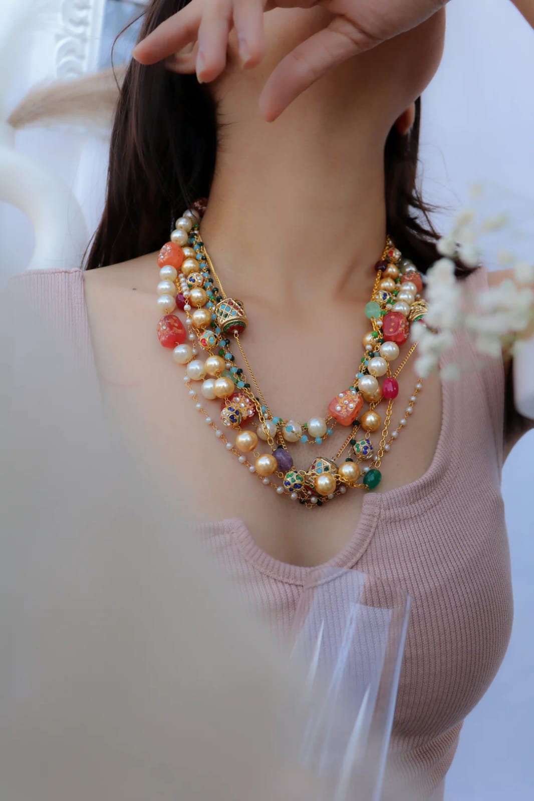 Multi Beads Necklace