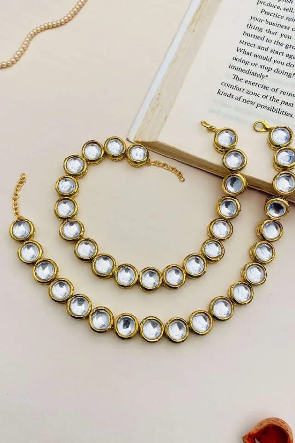 Delicate Gold & Peral Anklet Set Of 2 - Image 2