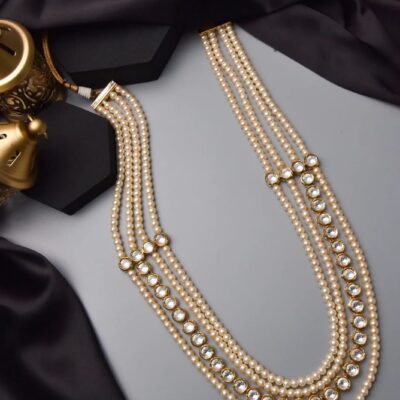 Kundan Pearl Groom Mala